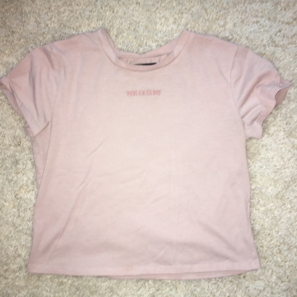 Cute ‘have a nice day’ crop top